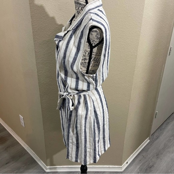 Love tree boho‎ linen blend jumpsuit size large - Picture 2 of 9